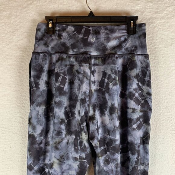 Athleta Salutation Jogger Pants Women's Medium Tie Dye Printed Pockets 9772 - Picture 9 of 12
